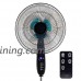 SD LIFE Adjustable 16" Oscillating Pedestal Fan Timer Double Blades W/Remote Control - B07F6DYW2M